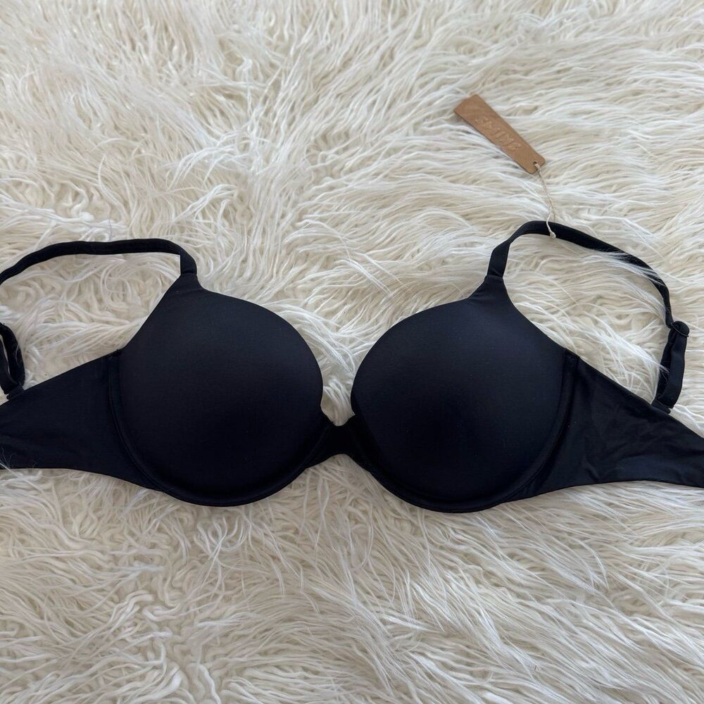 Skims Fits Everybody Push-Up Bra Onyx Size 32DDD